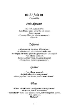 Menus d'été pour la rectocolite hémorragique