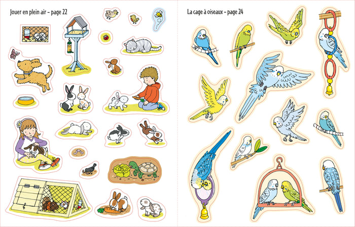 Les animaux - Premiers autocollants
