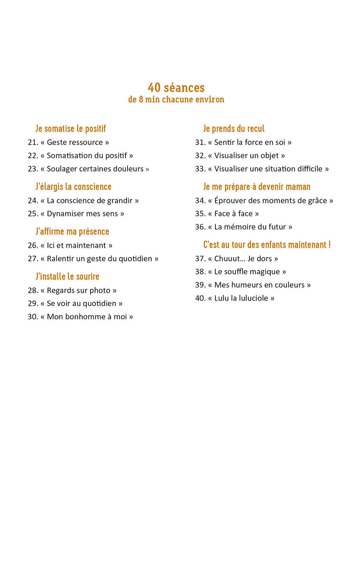 40 courtes séances de sophrologie