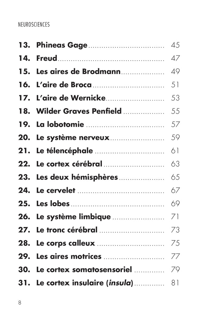 Neurosciences - cerveau, émotions, conscience, mémoire... en 200 concepts clés