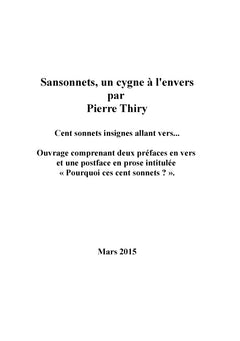 Sansonnets, un cygne à l'envers