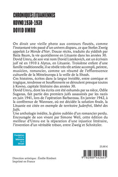 Chroniques lituaniennes - Novno 1930 - 1939