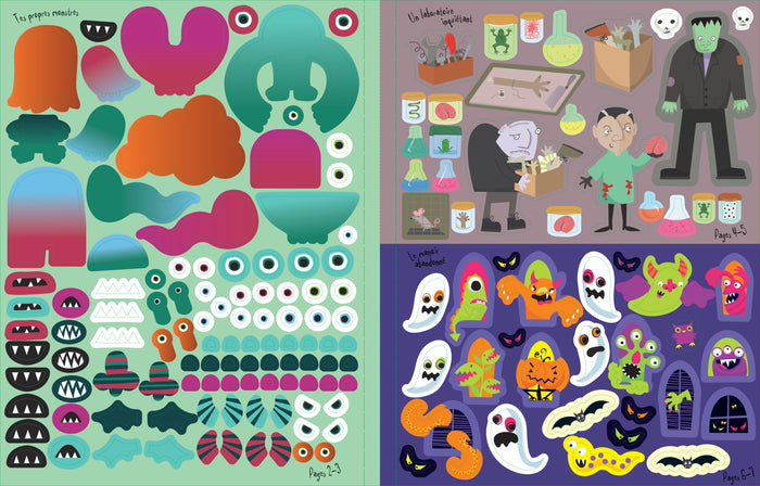 Halloween - Autocollants Usborne