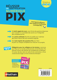 Réussir la certification PIX - Le numérique pour tous (Pix niveaux 1-2-3)