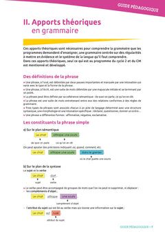 La grammaire ritualisée sur 2 jours