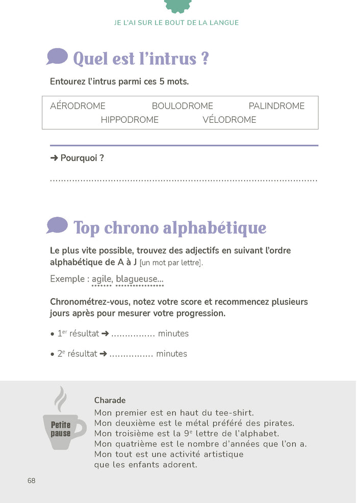 Je l'ai sur le bout de la langue