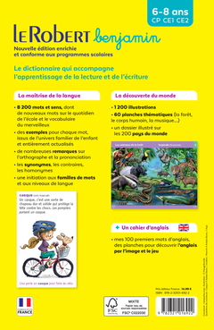 Dictionnaire Le Robert Benjamin