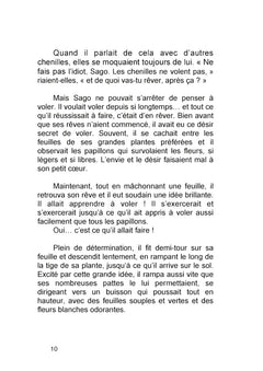 Sago, la chenille qui voulait voler