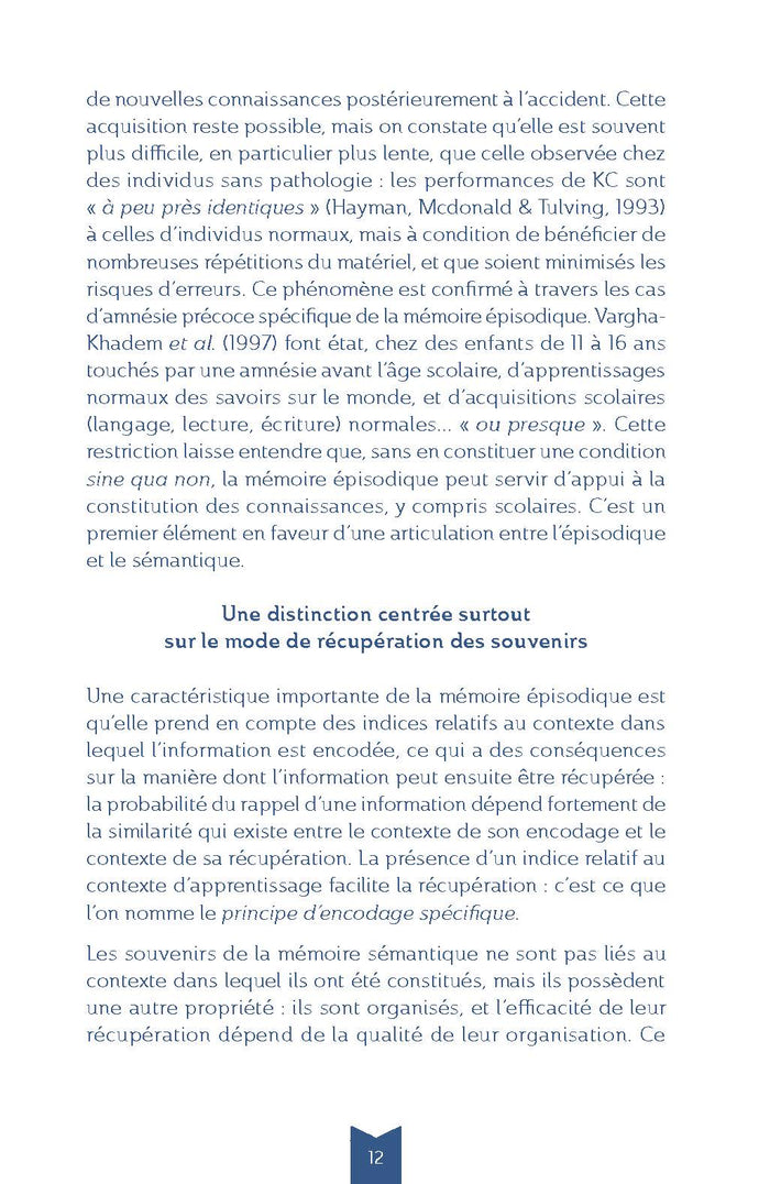 Les élèves et la mémoire