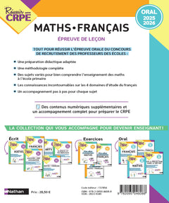 Réussir mon CRPE épreuve oral Français Maths 2025