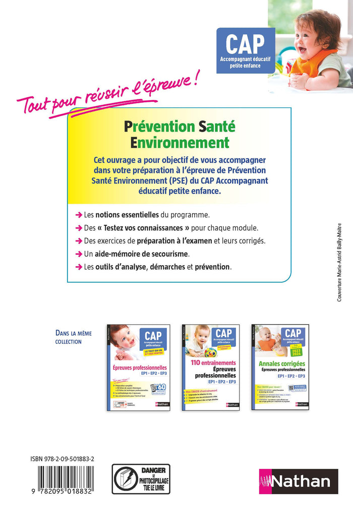 Prévention santé environnement CAP Accompagnant éducatif petite enfance PSE 2023
