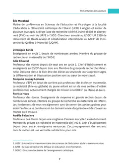 Enseigner en maternelle