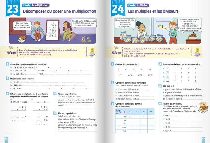 Mon cahier pour la maison - Mathématiques CM1