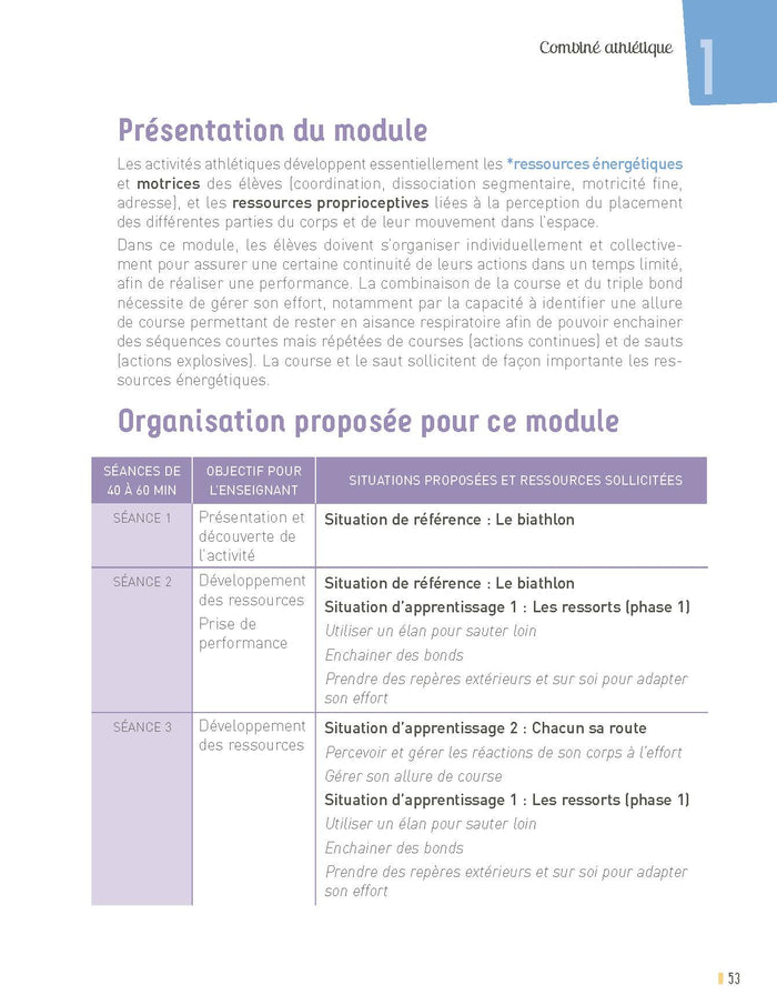 L'EPS au cycle 3 + Ressources numériques