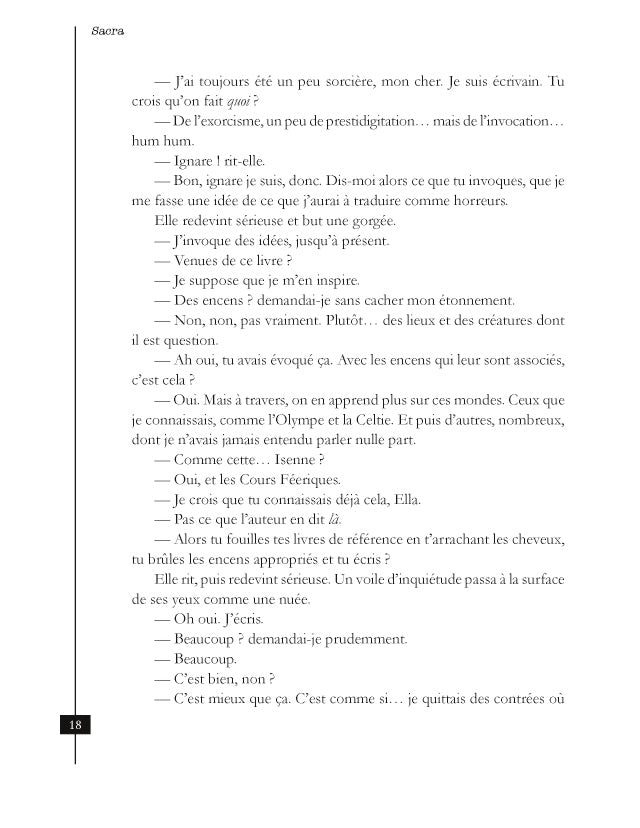 Sacra, parfums d'Isenne et d'Ailleurs, vol. I