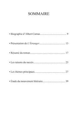 Fiche de lecture L'Étranger de Albert Camus (analyse littéraire de référence et résumé complet)