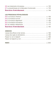 Terminologie médicale et physiopathologie