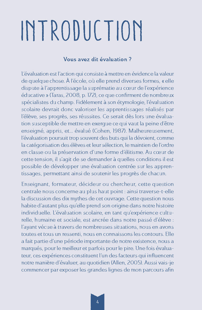 L'évaluation