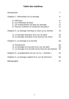 Le Tannage Naturel et Chimique