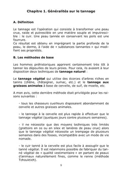 Le Tannage Naturel et Chimique