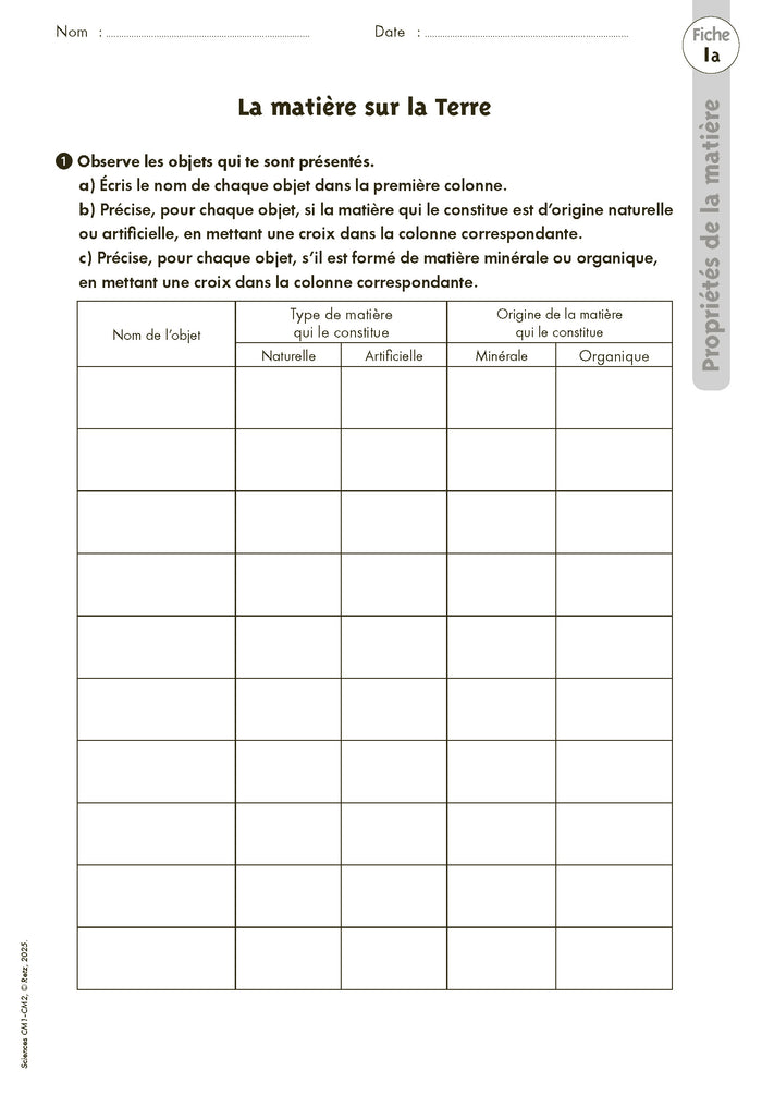 Sciences CM1-CM2 + Ressources numériques