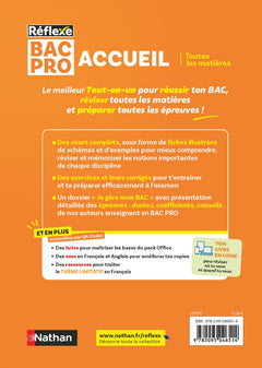 Toutes les matières - Bac Pro Métiers de l'Accueil - Réflexe - Bac 2025