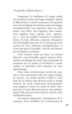 Le recours à la faiblesse