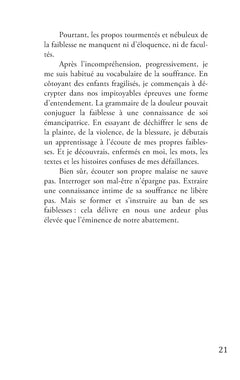 Le recours à la faiblesse