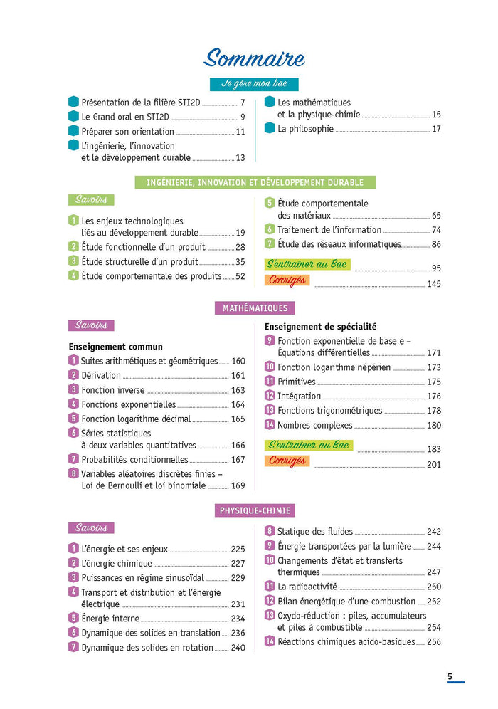 Toutes les matières - Terminale STI2D