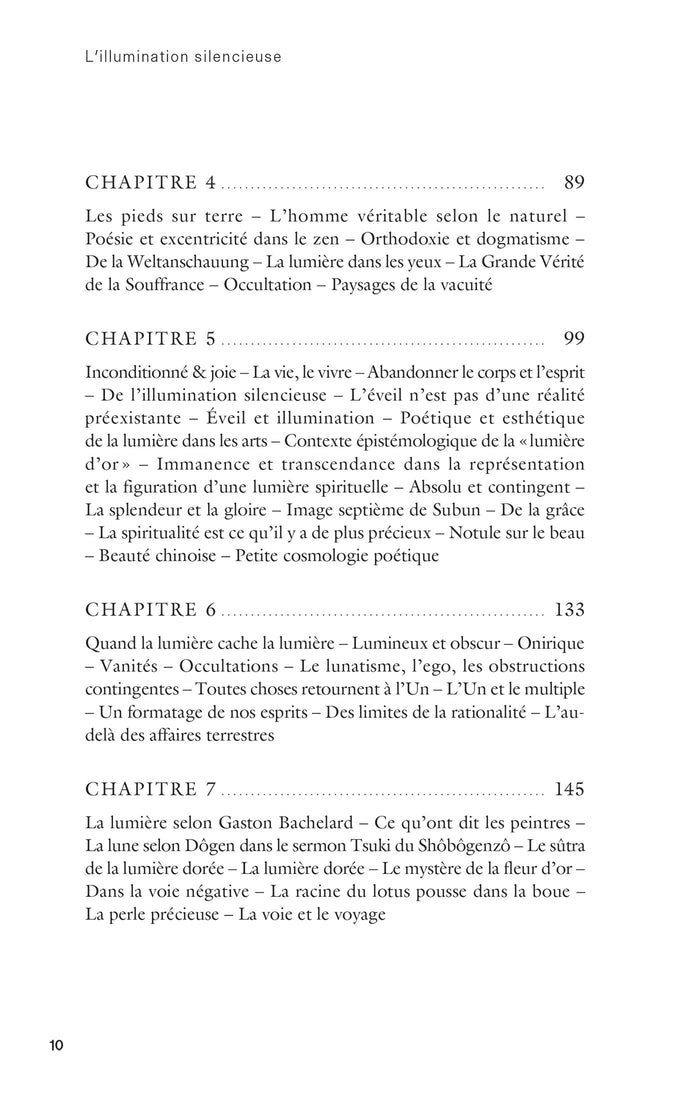 L'illumination silencieuse