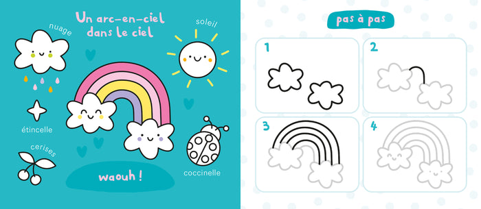 Mon ardoise magique pour dessiner pas à pas les licornes - 60 dessins faciles