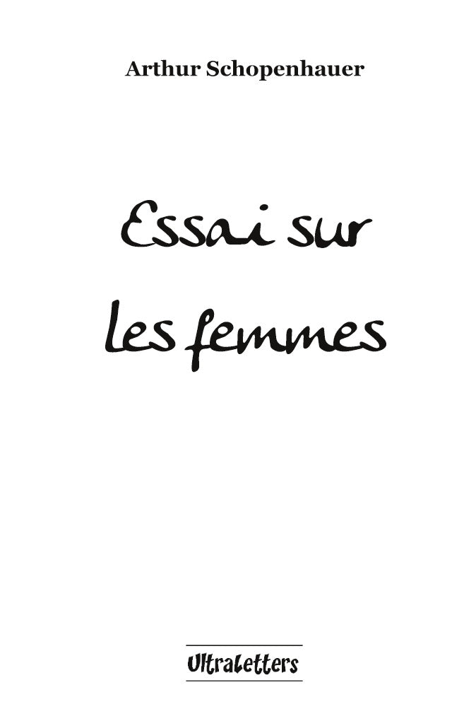 Essai sur les femmes