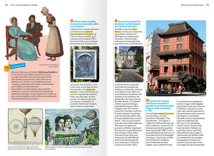 Paris promenades amusantes et insolites en famille - 8 circuits pour découvrir les quartiers historiques