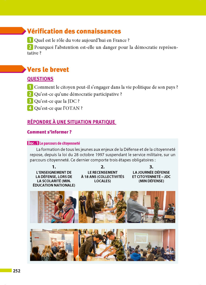 Histoire-Géographie / EMC (Enseignement moral et civique) 3e - ABC Réussite - Le Brevet efficace