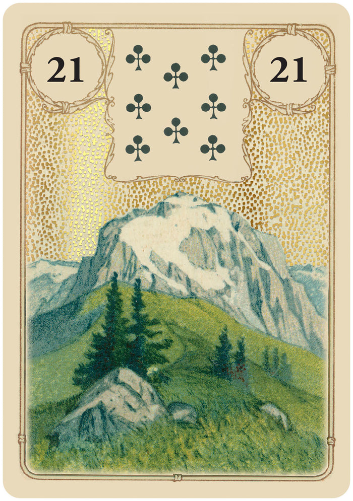Coffret Oracle Lenormand doré