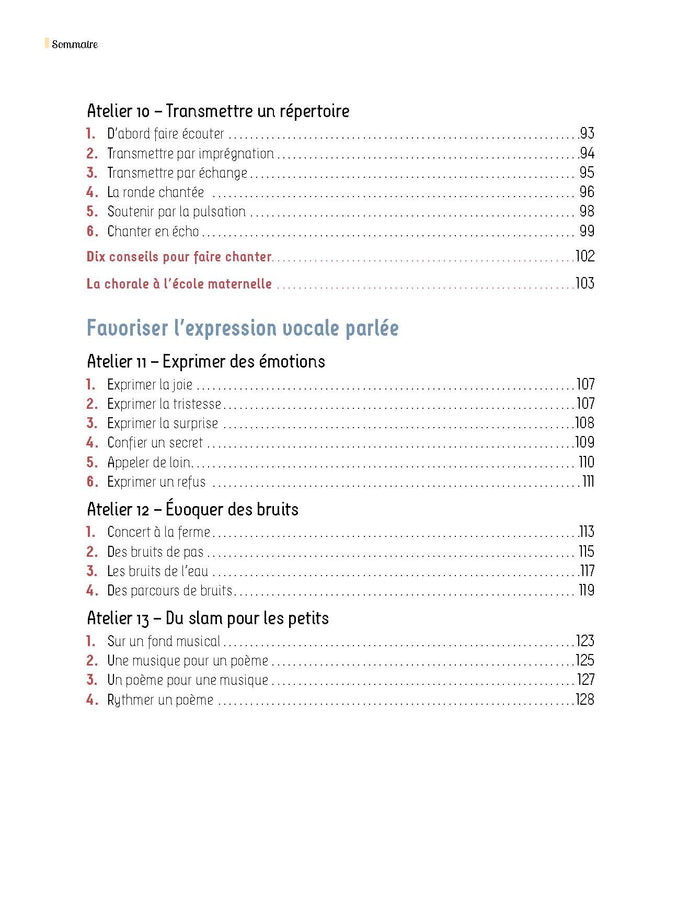 Chant et expression vocale à l'école maternelle