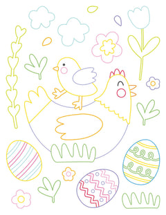 Mes coloriages tout doux - Pâques