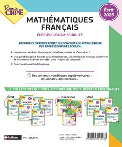 CRPE écrit compil Maths Français - nouveau concours 2025