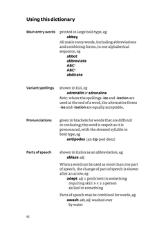 Dictionnaire anglais unilingue - format poche