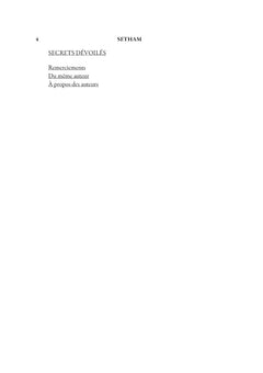 SETHAM roman initiatique spirituel