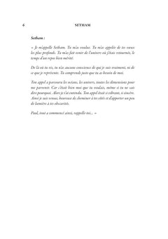 SETHAM roman initiatique spirituel