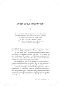 Le mythe de la certitude - Cultiver la résilience face à l'imprévisible