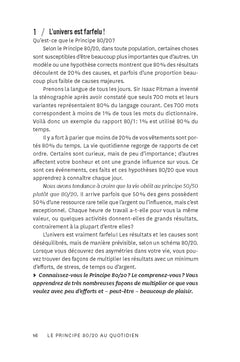 Le principe 80/20 au quotidien