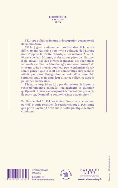 L'Europe selon Aron