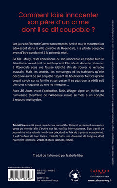 35 jours avant l'exécution