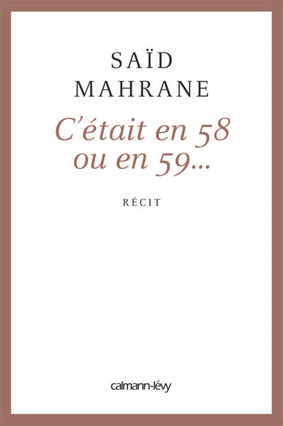 C'était en 58 ou 59...