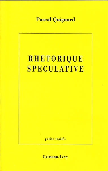 Rhétorique spéculative