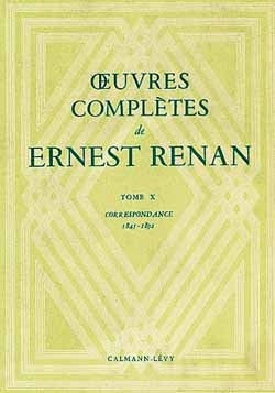 Oeuvres complètes de Ernest Renan - tome X