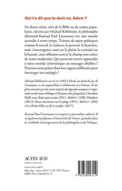 Qui t'a dit que tu étais nu, Adam ?