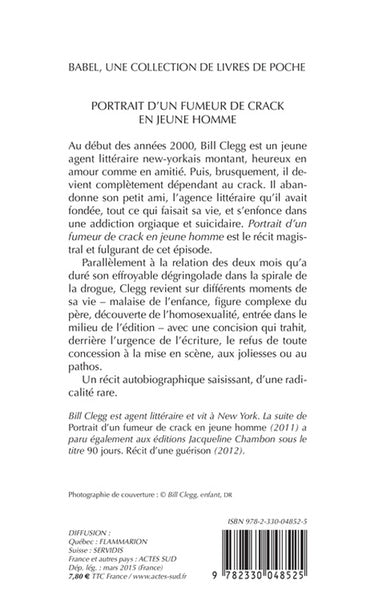 Portrait d'un fumeur de crack en jeune homme